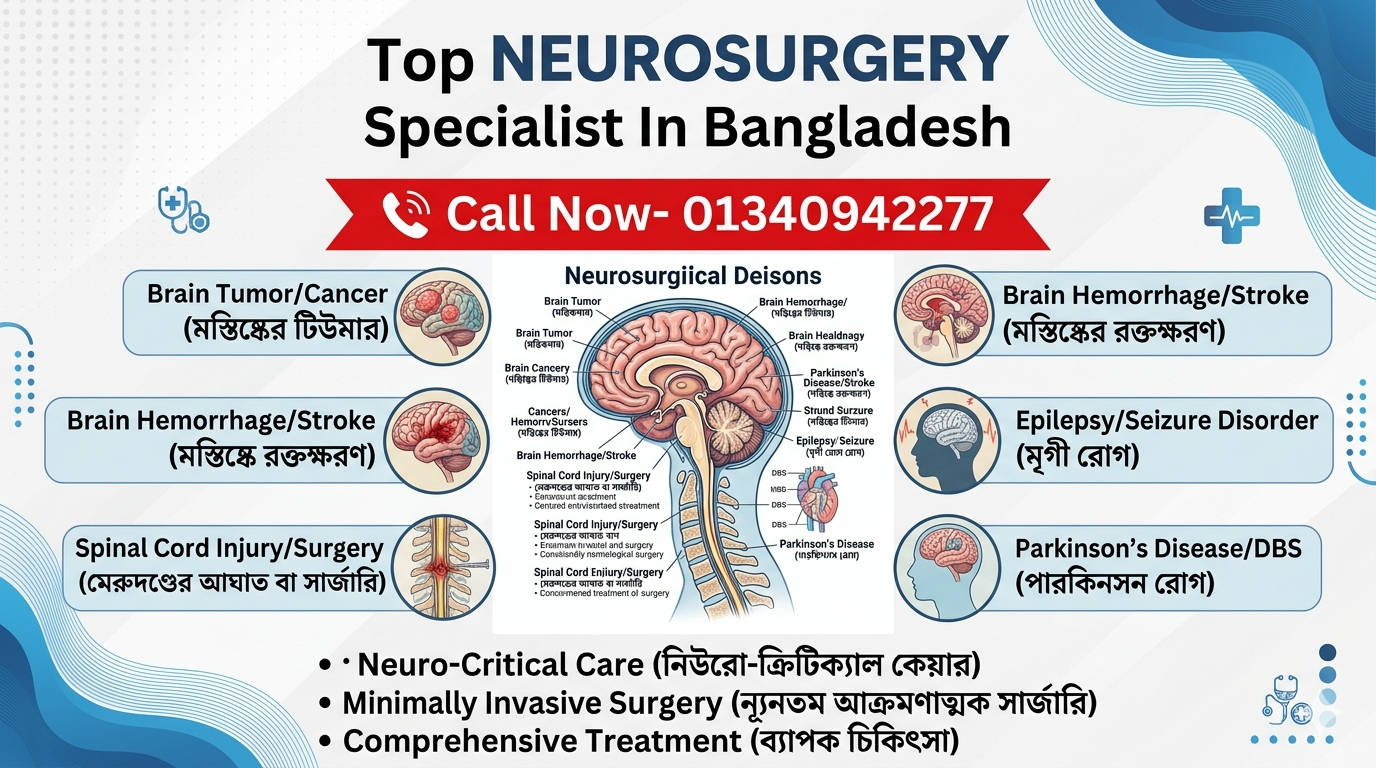 বাংলাদেশের সেরা নিউরোসার্জন – প্রফেসর ডা. মোঃ শফিউল আলম